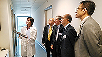 The delegation visits SBS. The visit is accompanied by Prof. Chan Wai-yee, Director of SBS